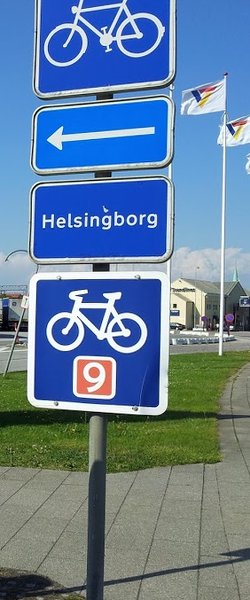 Foto cartel de carril bici